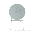 60cm Metal Round Folding Table with Star Pattern